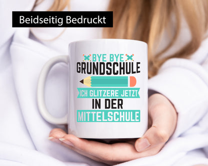 Mittelschule | Schüler Schulübergang Humor Geschenkidee Tasse