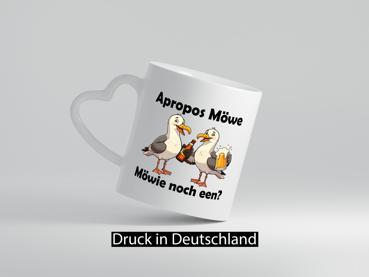 Apropos Möwe | Möwie noch een Norddeutsch Plattdeutsch lustiger Spruch Geschenk