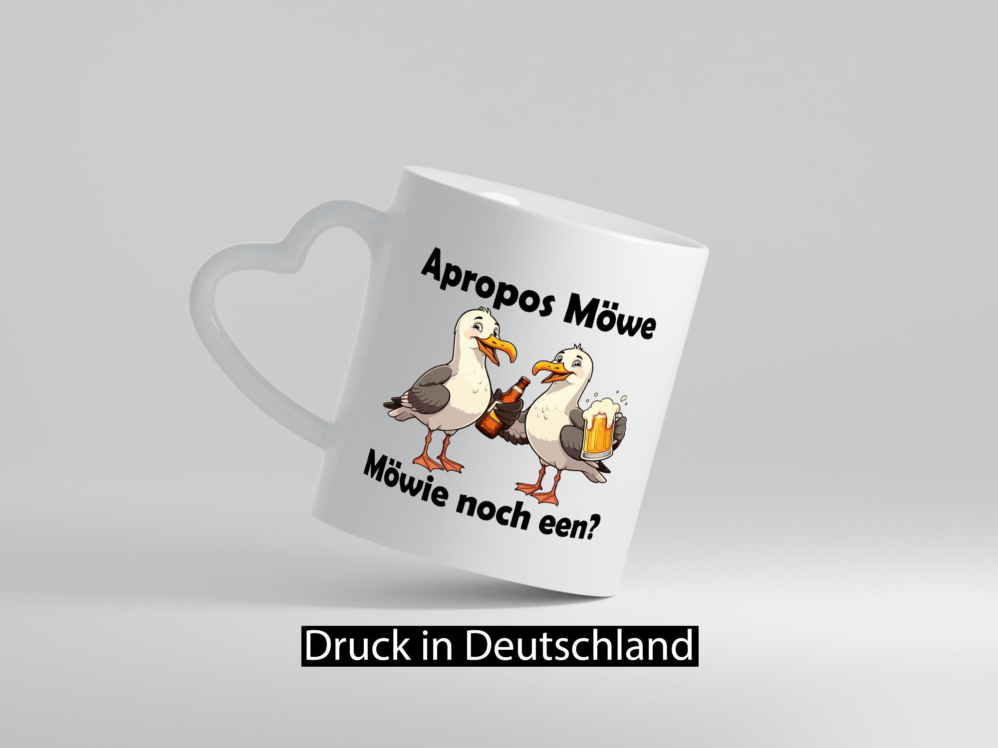 Apropos Möwe | Möwie noch een Norddeutsch Plattdeutsch lustiger Spruch Geschenk