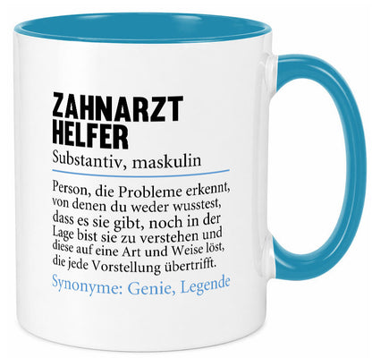 Zahnarzthelfer | Spruch Humor Zahnmedizin Geschenkidee Tasse