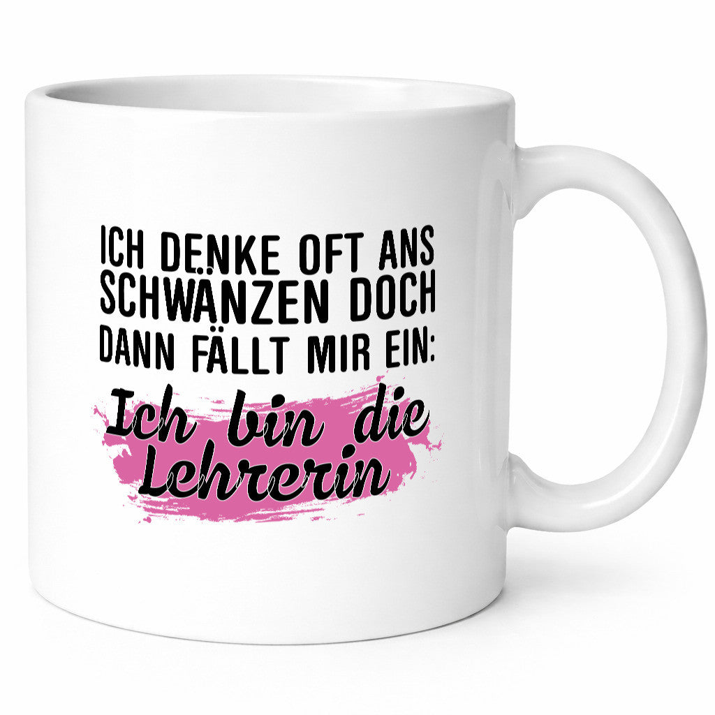 Ich bin die Lehrerin | Beruf Tasse Schule Humor lustiger Spruch Geschenk Arbeit