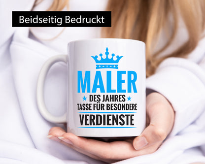 Besonderer Verdienst: Maler | Malerei Humor Geschenkidee Tasse