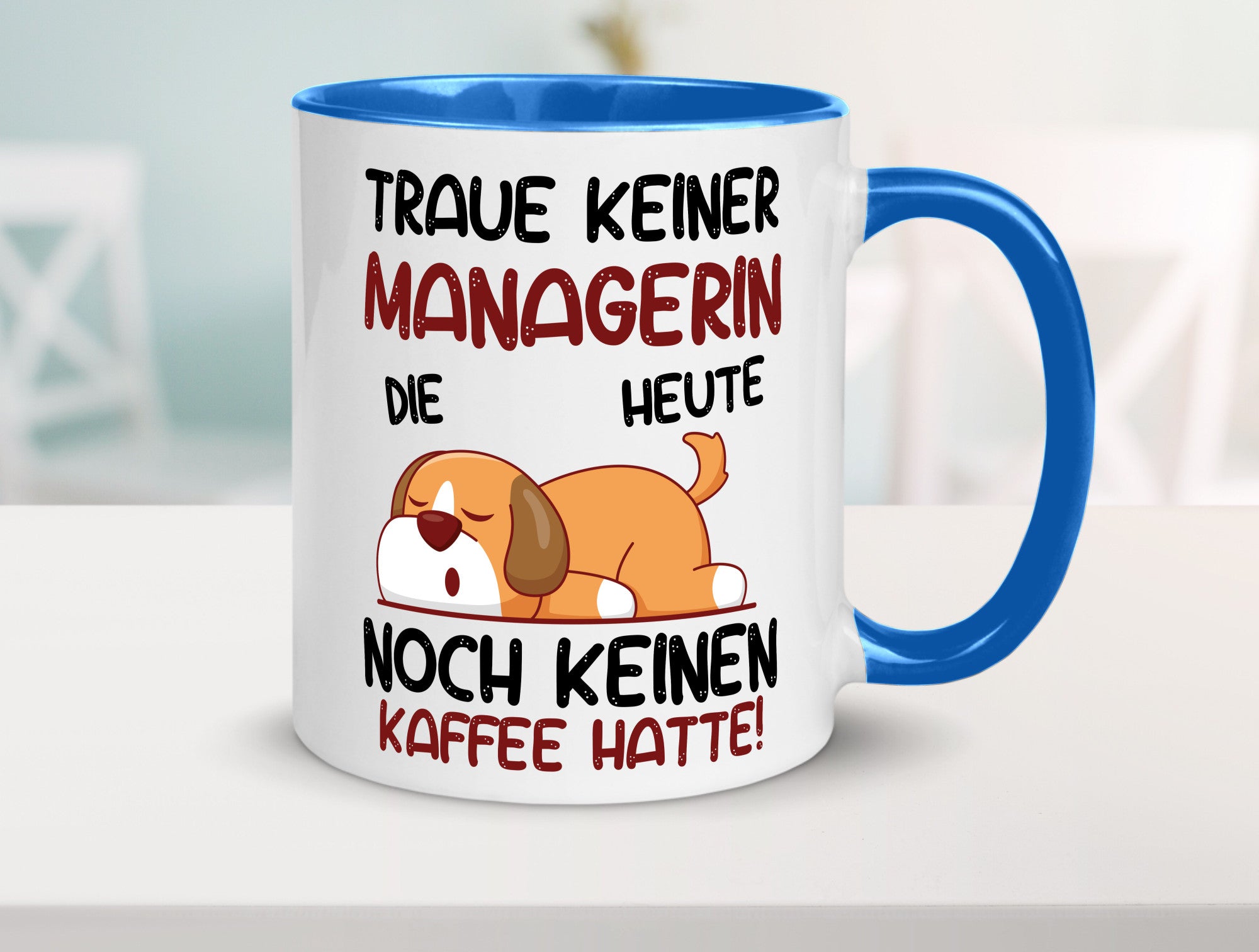 Traue keiner Managerin | Management lustiger Spruch Geschenk Humor Geschenkidee