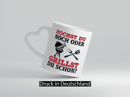 Grillst du schon? | Spruch Tasse Grillen Männer Geschenkidee Humor