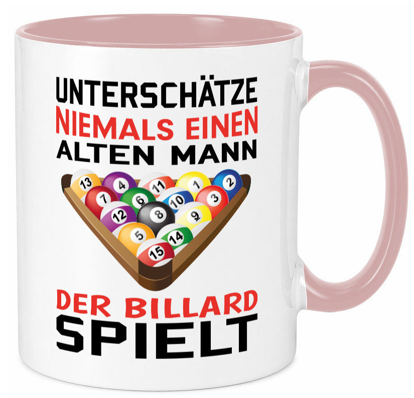 Billardspieler Humor | Männer Tasse Billard spielen lustiger Spruch Geschenk