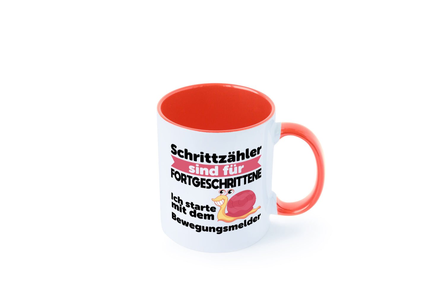 Schrittzähler Fortgeschrittene, Bewegungsmelder | Schnecke Geschenk Humor