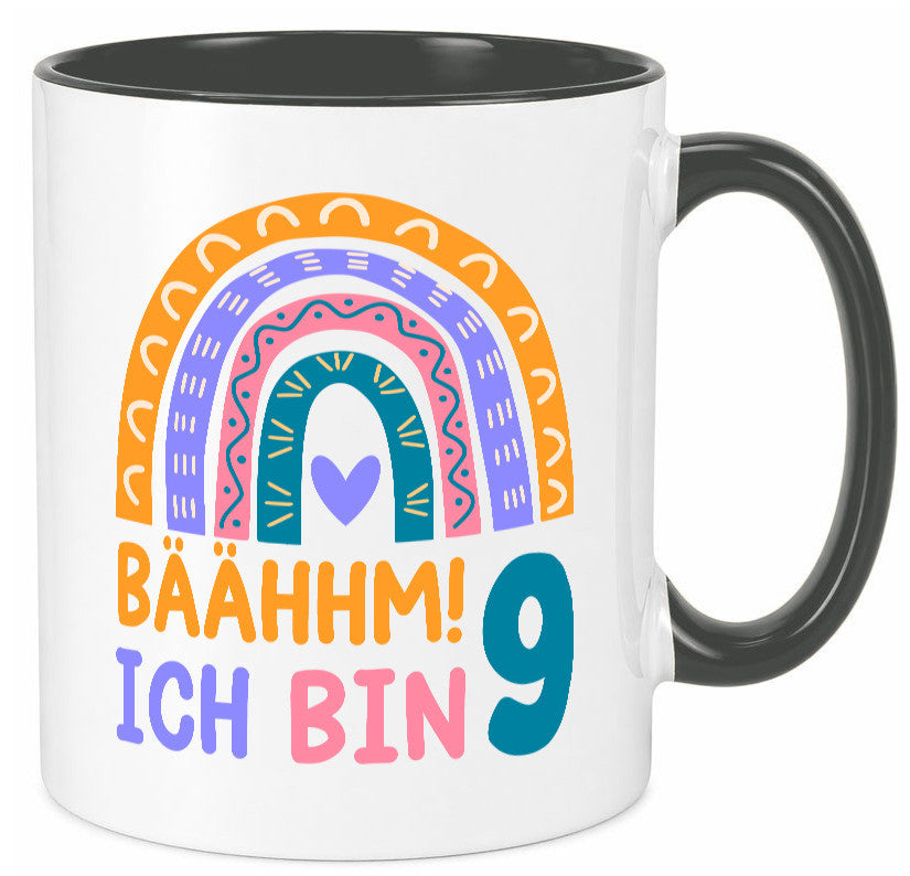 9. Geburtstag | 9 Jahre Regenbogen Bääm Mädchen Geschenk Geschenkidee lustiger