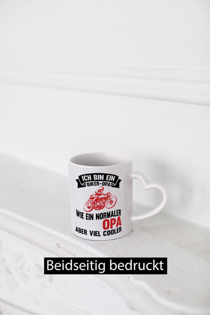Biker Opa | Cooler Großvater lustig Familie Geschenkidee Geschenk Tasse