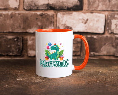 Partysaurus | Geburtstag Dinosaurier Luftballon Geschenkidee Humor Tasse