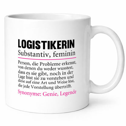 Logistikerin | Kaffee Becher Spruch Beruf Logistik lustig Arbeit Kollegen Büro