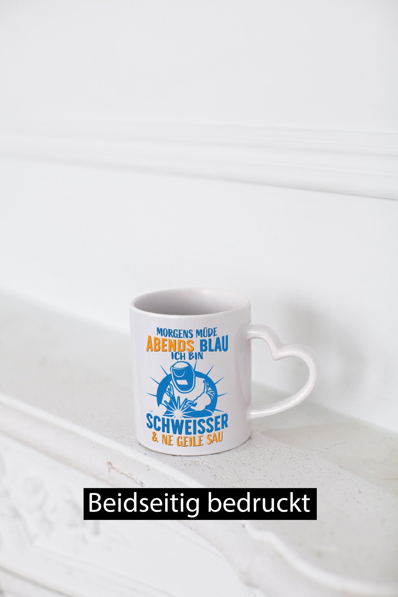 Morgens müde, Abends blau | Schweisser Humor Geschenkidee Tasse