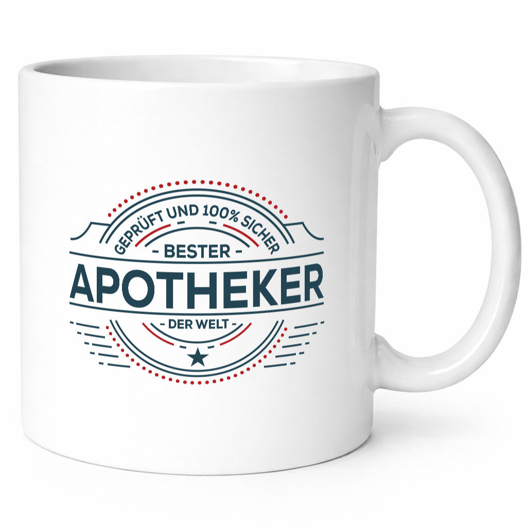 Geprüft und sicher: Apotheker | Apotheke Pharmazie Geschenkidee Humor Tasse