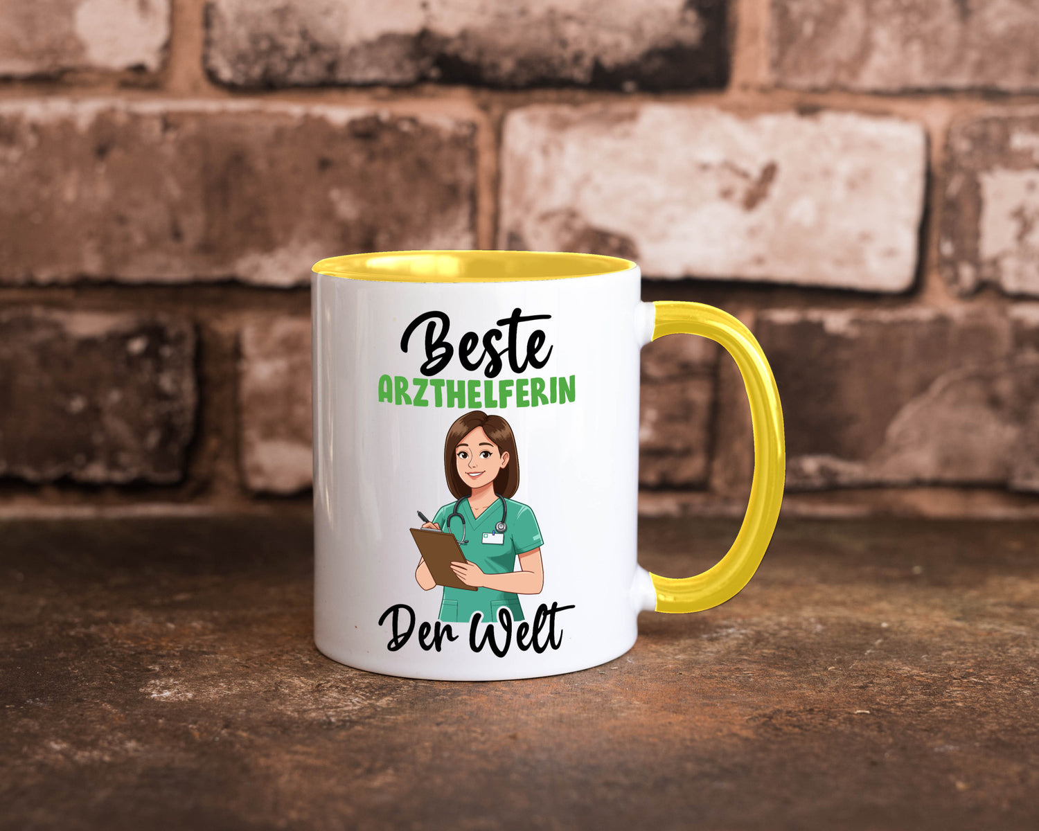Beste Arzthelferin | Fachangestellte Medizin v2 Geschenkidee Humor Tasse