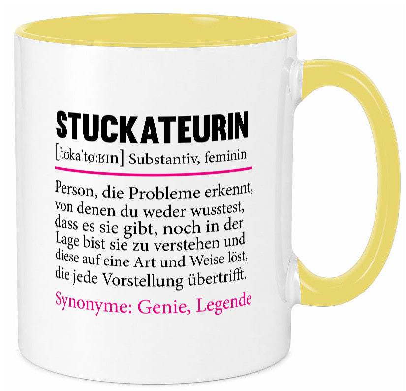 Stuckateurin | Innenausbau Beruf Humor Spruch Arbeit Kollegen Büro Geschenkidee