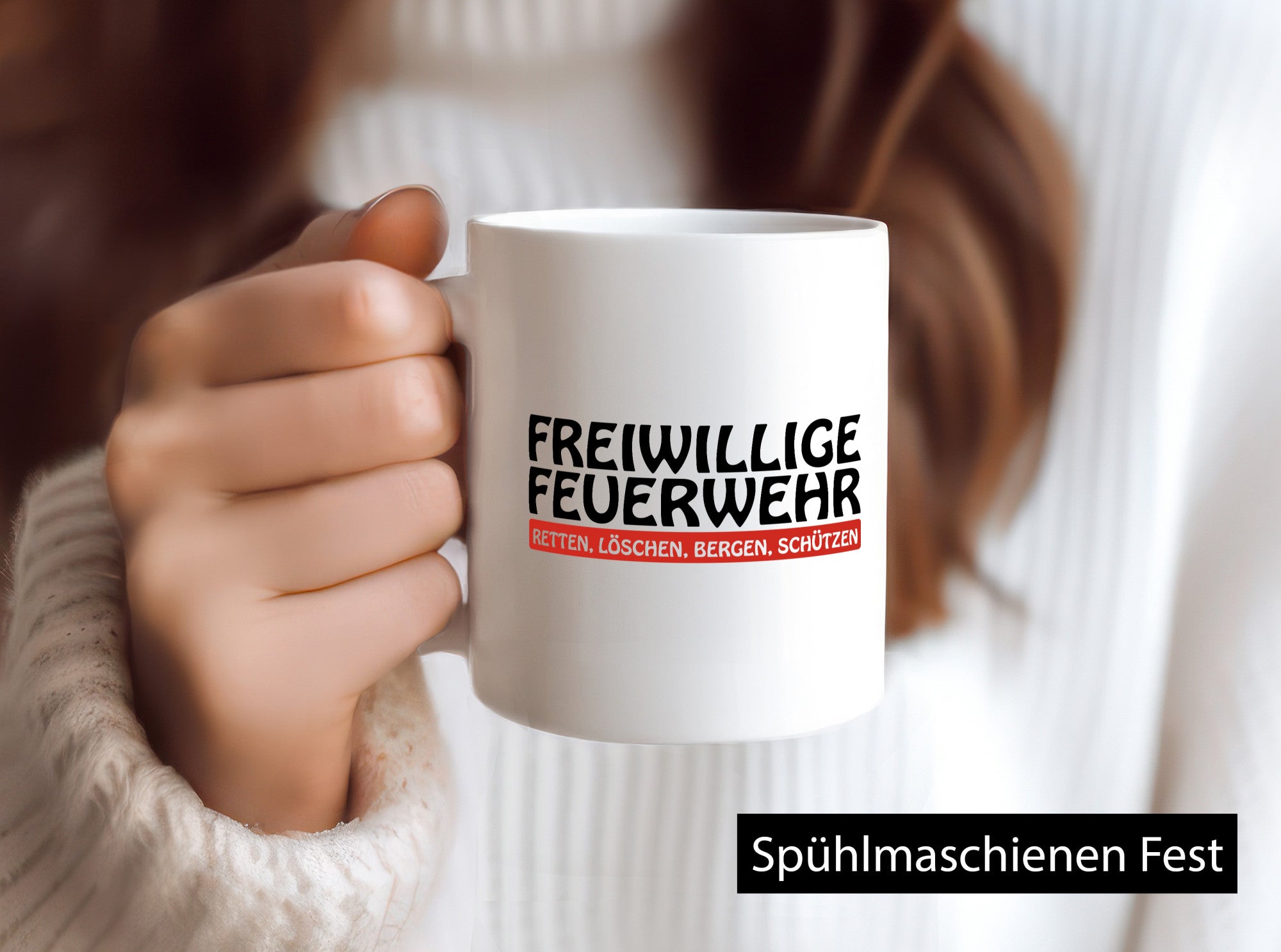 Freiwillige Feuerwehr | Retten Löschen Bergen Schützen Geschenkidee Humor Tasse