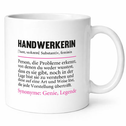 Handwerkerin | Spruch Humor Beruf Handwerkerinnen Geschenk Arbeit Kollegen Büro
