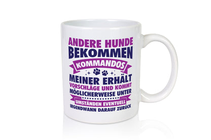 Hunde Training | Hundebesitzer Tasse Hundekommando vl9 lustig Tierliebhaber