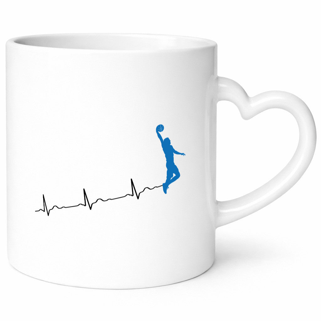 Herzschlag Basketball | Motiv Sport Ballsport Humor Geschenkidee Tasse