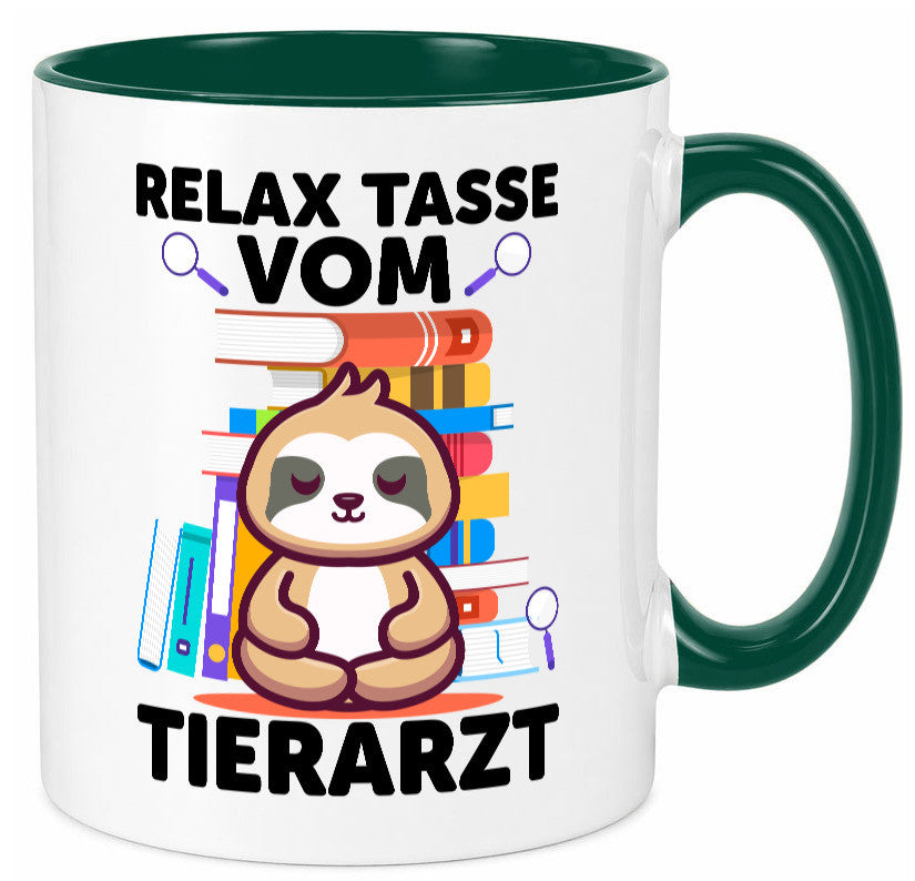 Relax Tasse: Tierarzt | Tiermedizin Mediziner Geschenkidee Tierliebhaber Humor