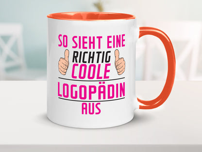 Richtig Coole Logopädin | Sprachtherapie Humor Geschenkidee Tasse
