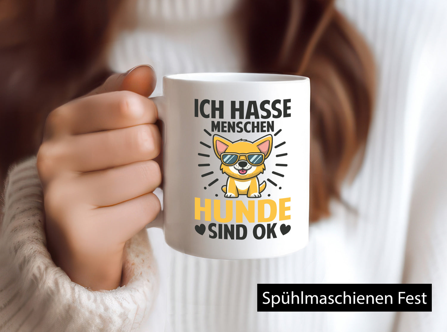 Ich Hasse Menschen Hunde sind ok | Hundeliebhaber Humor Tierliebhaber