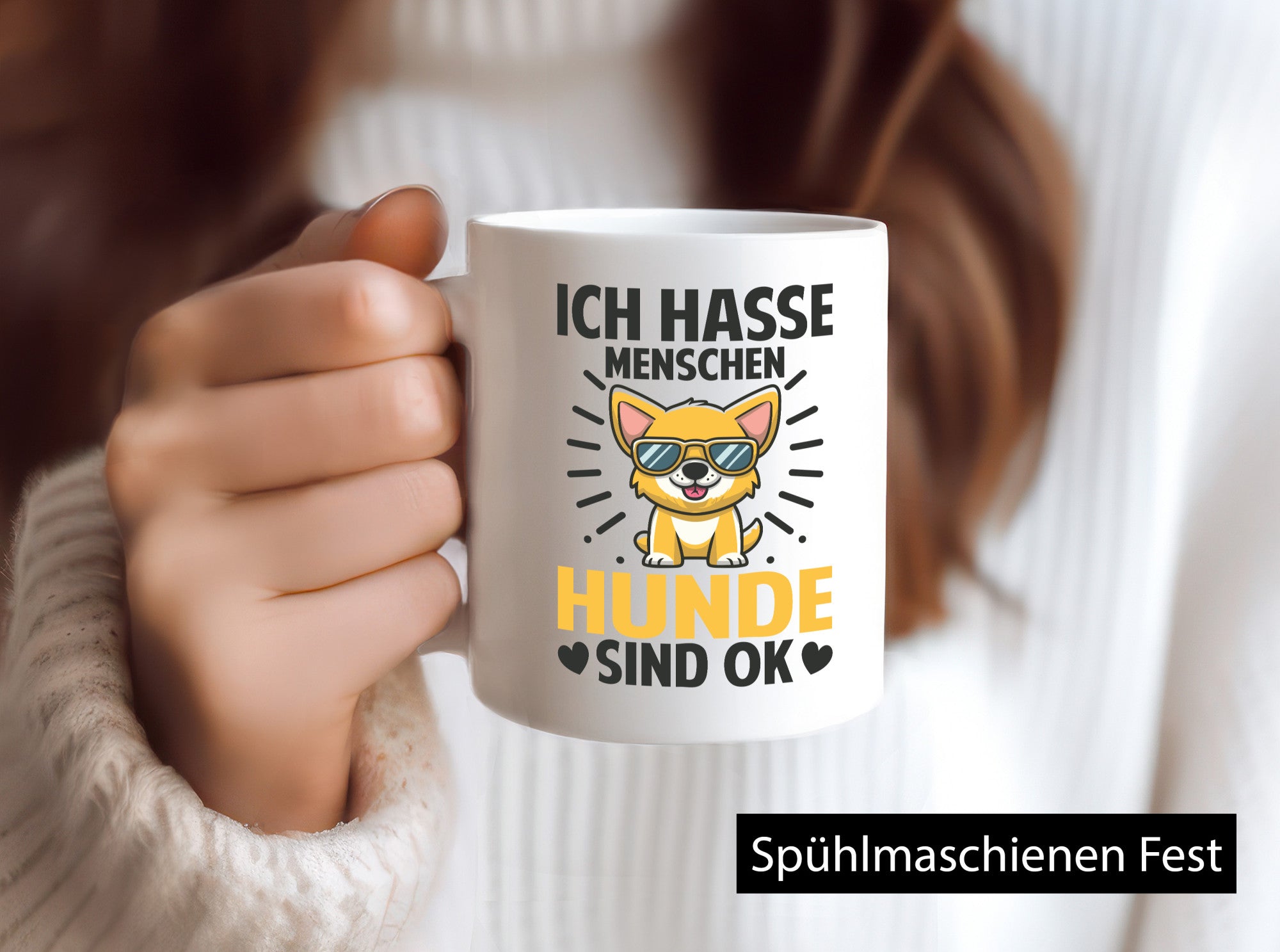 Ich Hasse Menschen Hunde sind ok | Hundeliebhaber Humor Tierliebhaber