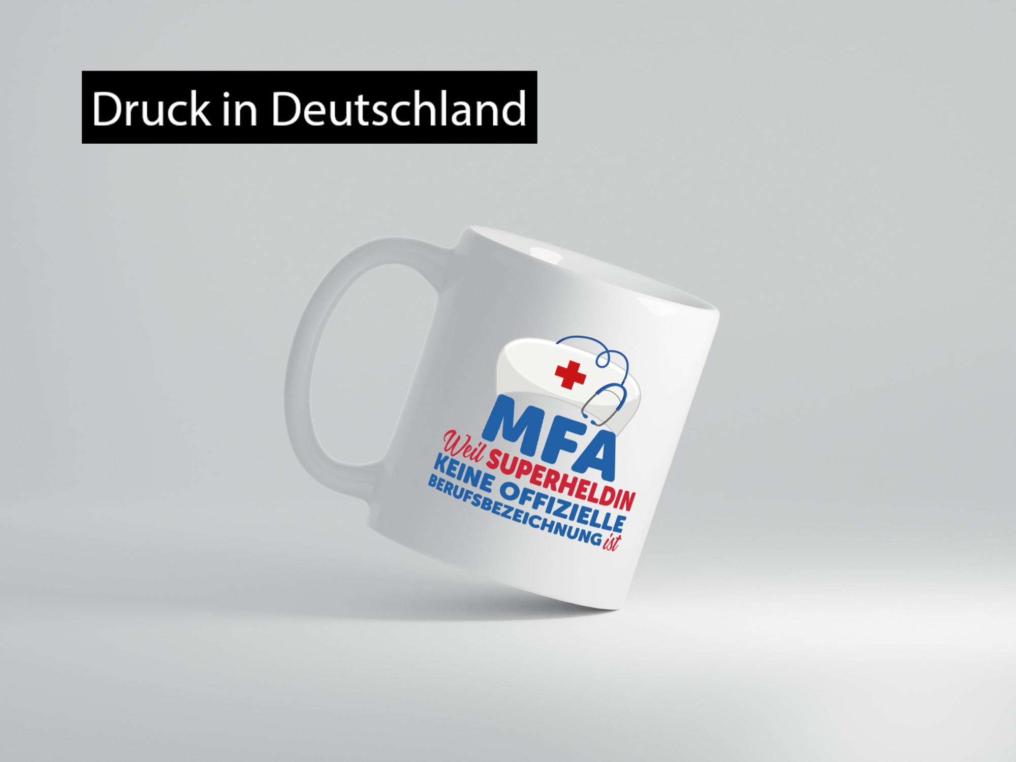 MFA Superheldin | Frauen Beruf Spruch Tasse Humor Geschenk Arbeit Kollegen Büro