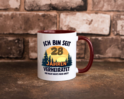 Ich bin Verheiratet | 28. Hochzeitstag Ehepaar v2 lustiger Spruch Geschenk