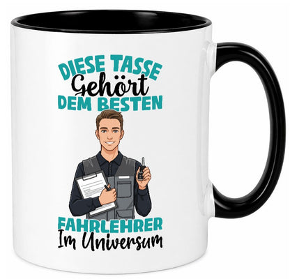 Im Universum: Fahrlehrer | Fahrschule lustig Humor Geschenkidee Geschenk Tasse