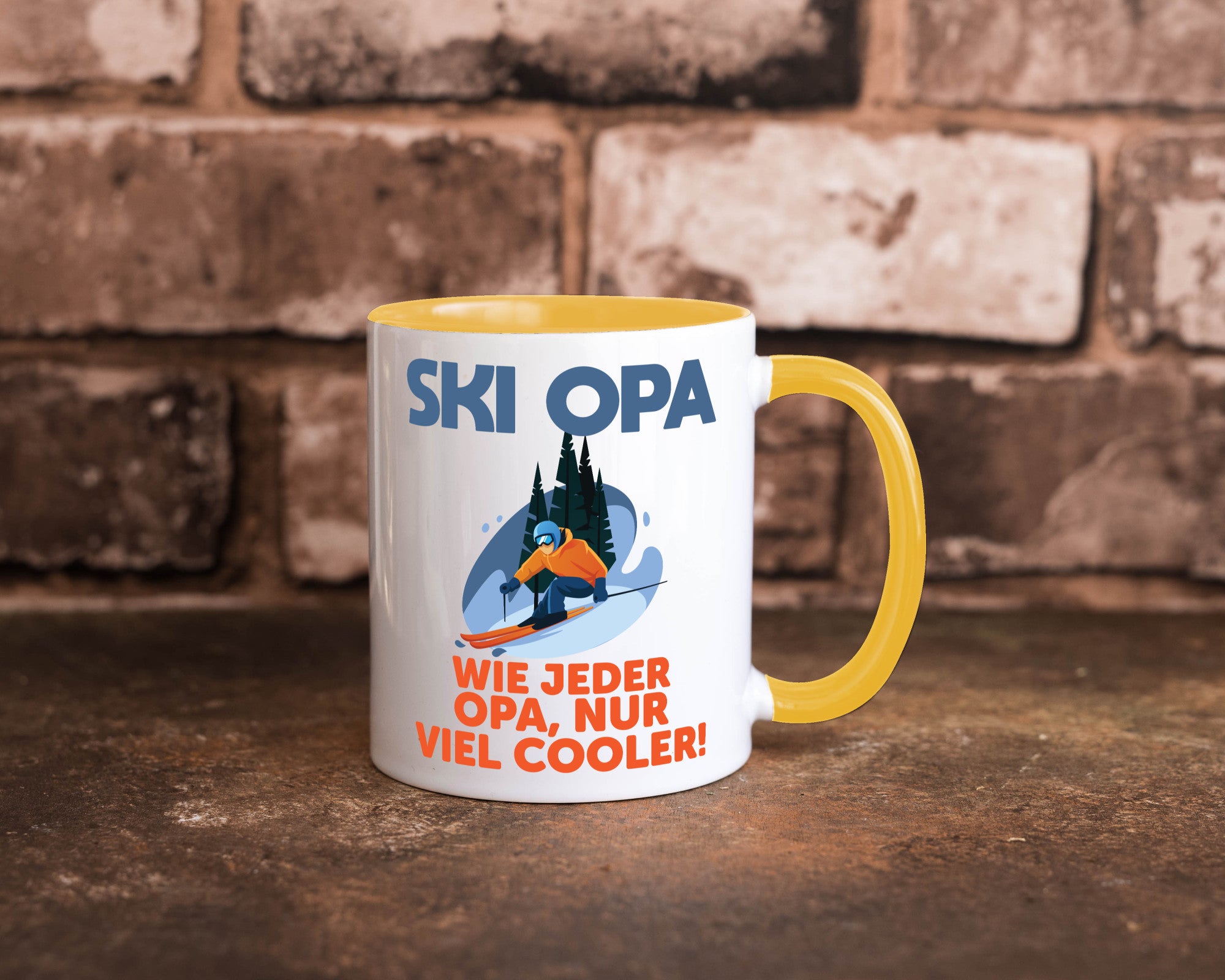 Ski Opa, normal, nur cooler | Skifahrer Bäume Schnee Geschenkidee Familie Humor