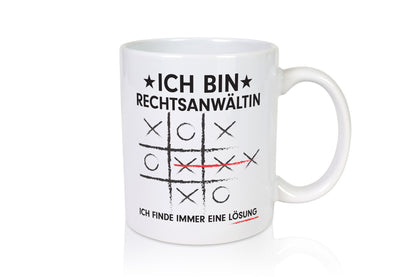 Löse Probleme: Rechtsanwältin | Jurstin Anwältin Humor Geschenkidee Tasse