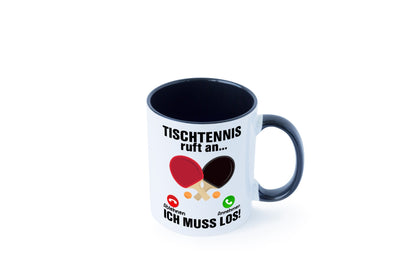 Tischtennis ruft an | Tennis spielen v2 Humor Geschenkidee Tasse