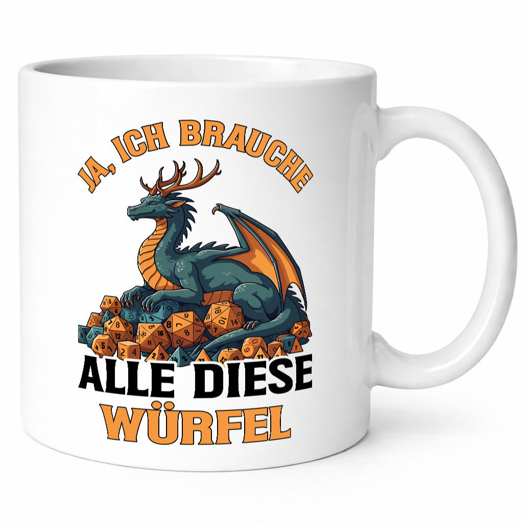 Ja ich brauche alle diese Würfel | Drache Rollenspiel v2 Geschenk Humor