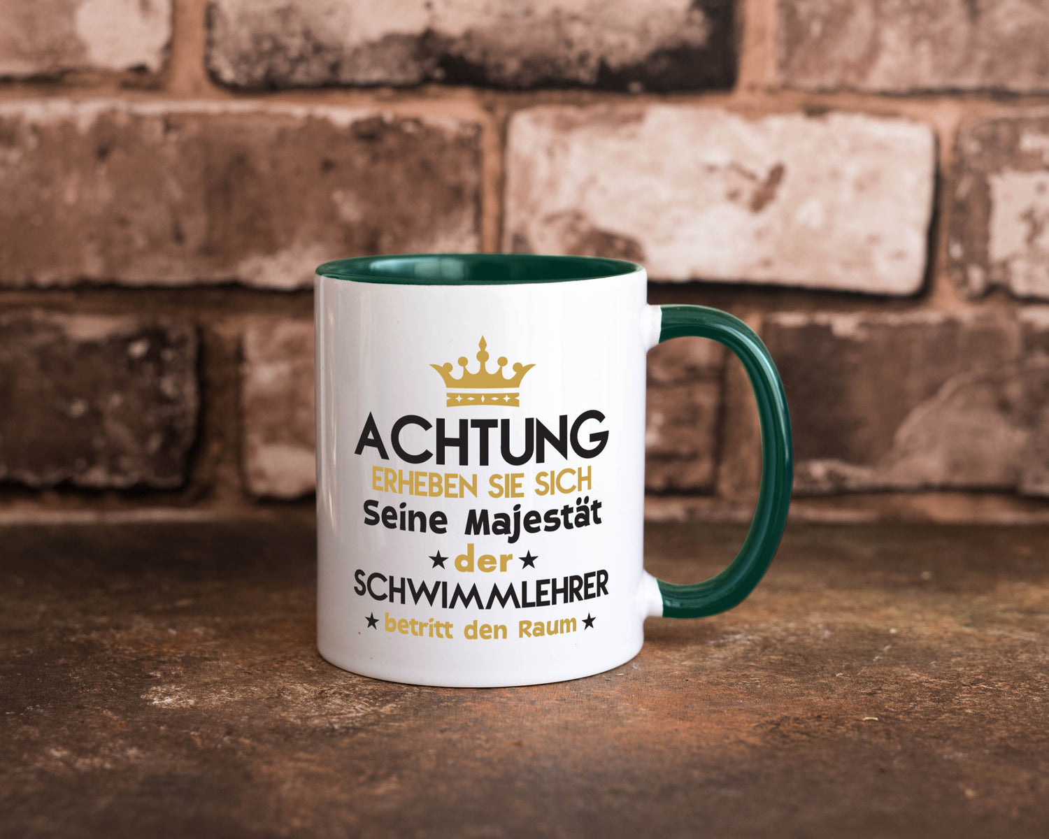 Seine Majestät Schwimmlehrer | Lehrer Schüler schwimmen Geschenkidee Humor Tasse