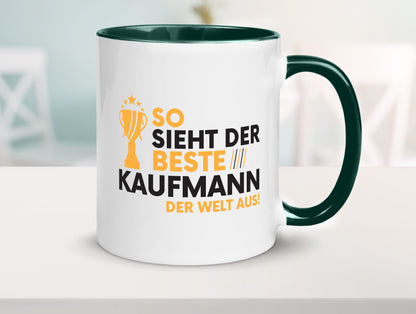 Der Weltbeste Kaufmann Kaufmänner lustig Humor Geschenkidee Geschenk Tasse