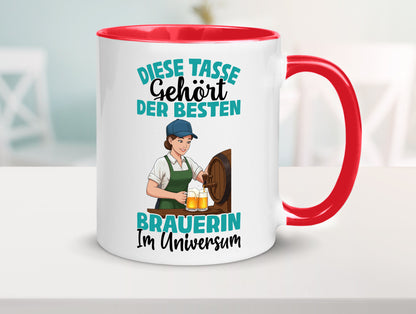 Im Universum: Brauerin | Bier Brauerei lustiger Spruch Geschenk Humor