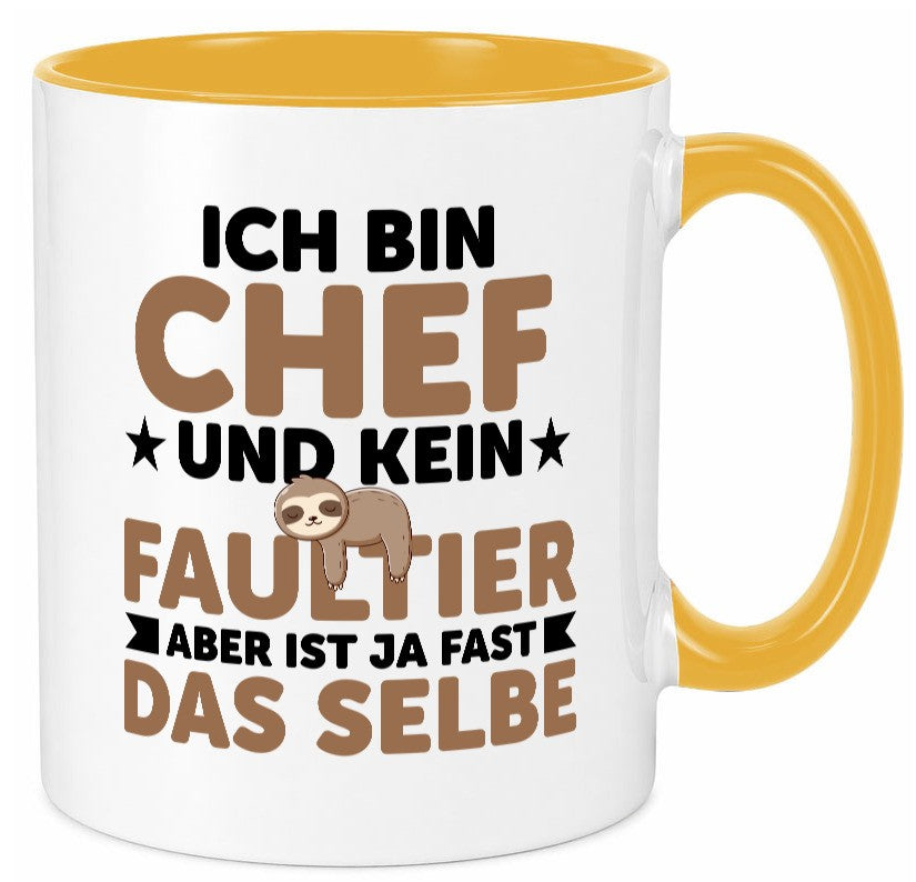 Ich bin kein Faultier: Chef | Führungskraft Vorgesetzter lustig Arbeit Kollegen Tasse