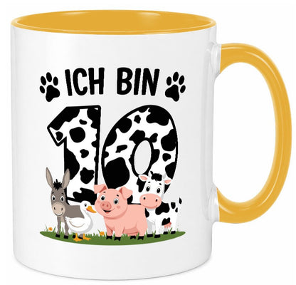 10 Geburtstag | Jahre Farmer Kind lustiger Spruch Geschenk Geschenkidee Tasse