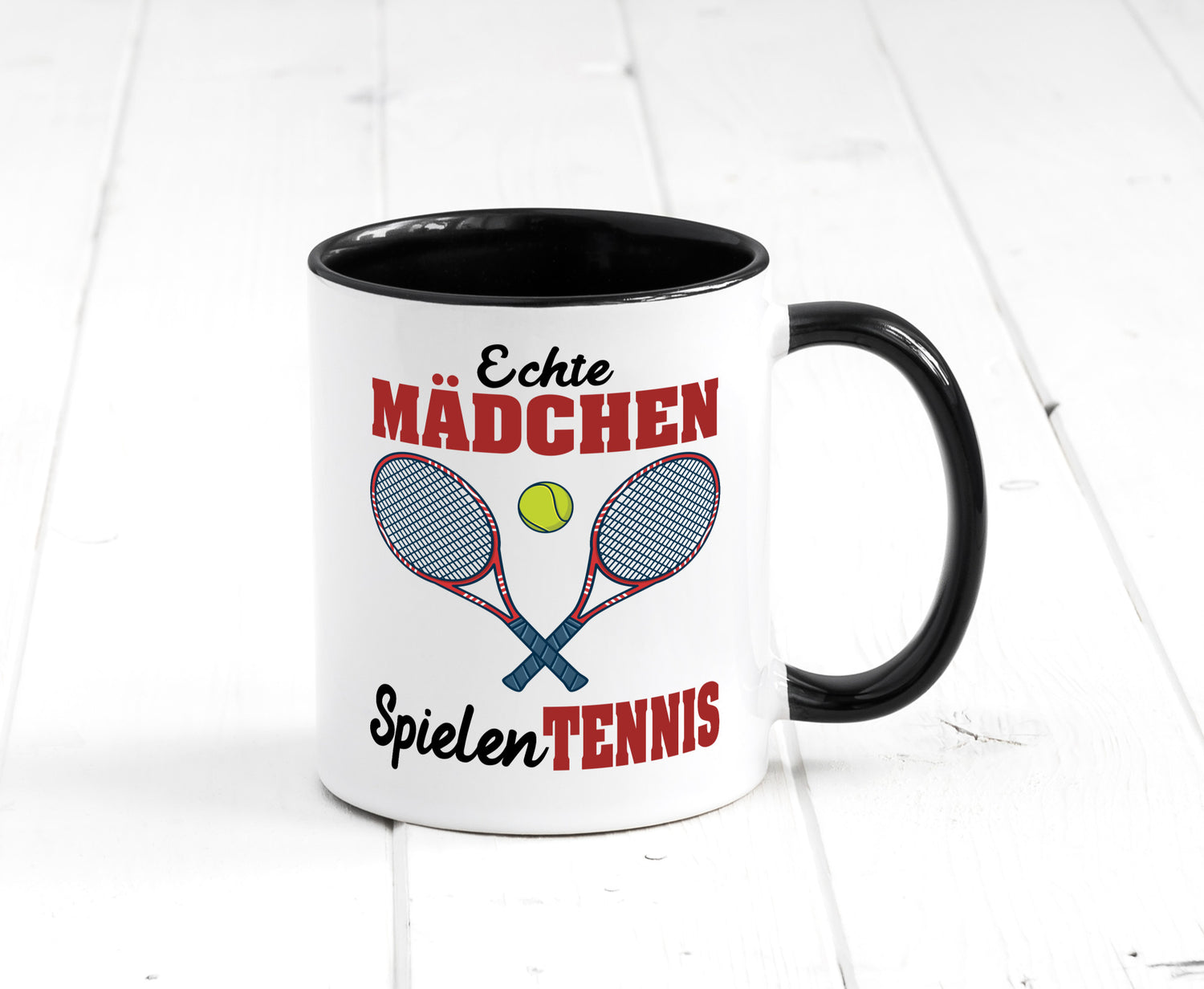 Echte Mädchen Spielen Tennis | Sport Geschenkidee Humor Tasse