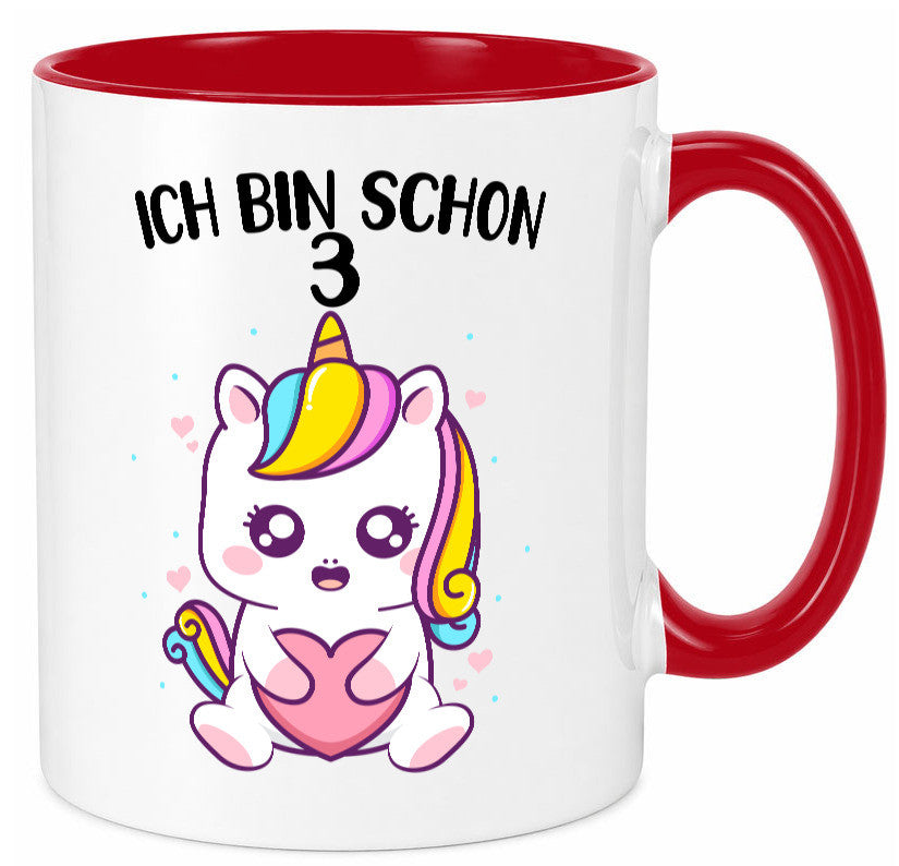 3. Geburtstag | Ich bin schon 3 Jahre Einhorn Mädchen lustig Geschenkidee