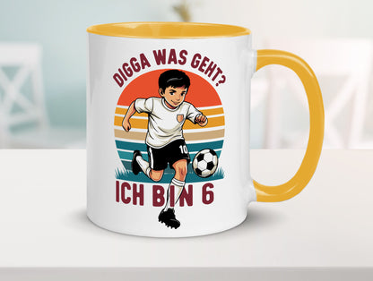 6 Geburtstag | Jahre Digga was geht ab Fußball lustiger Spruch Geschenk
