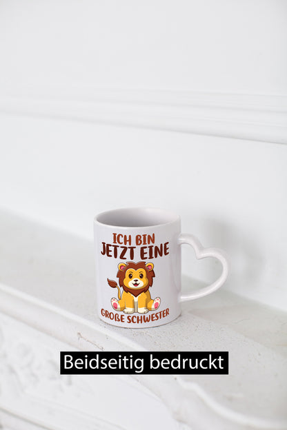 Ich bin jetzt eine Große Schwester | Löwen Geschwister Geschenk Humor
