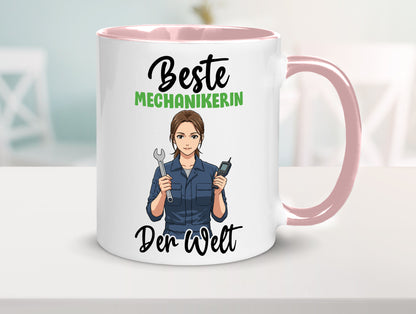 Beste Mechanikerin | KFZ v2 Humor Geschenkidee Tasse