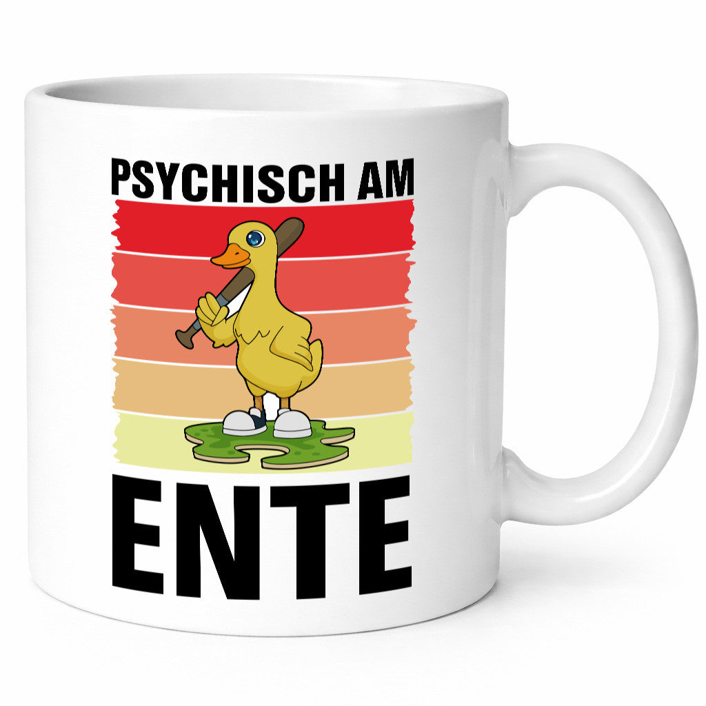 Psychisch am Ente | mit Baseball schläger Sunset v2 lustig Humor Geschenkidee