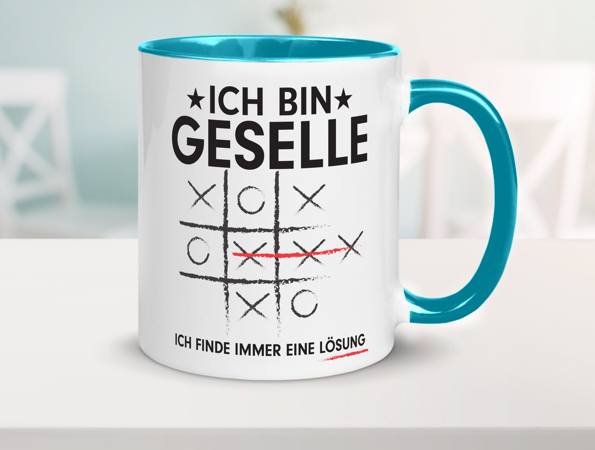 Löse Probleme: Geselle | Handwerker Humor Geschenkidee Tasse