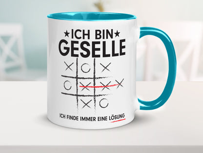 Löse Probleme: Geselle | Handwerker Humor Geschenkidee Tasse