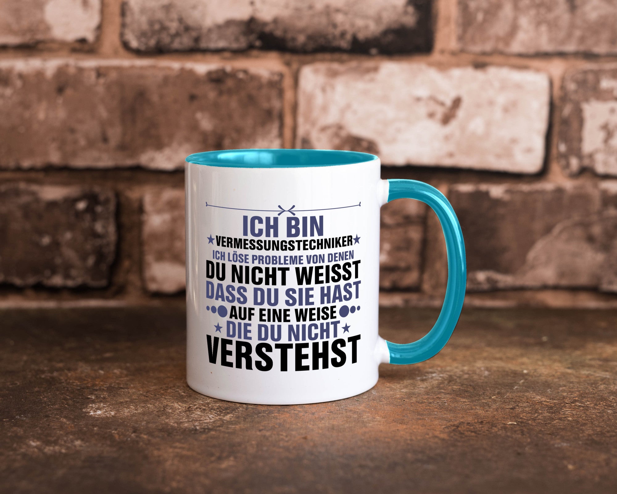 Löse Probleme: Vermessungstechniker | Techniker Humor Geschenkidee Tasse