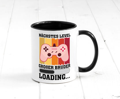 Nächstes Level | großer Bruder Geschwister Geschenkidee Humor Tasse