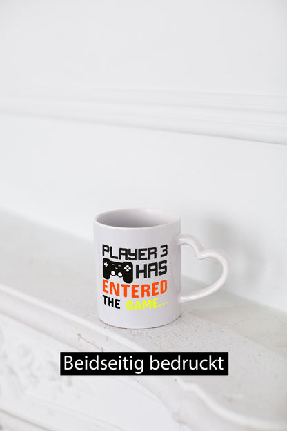 Player 3 | Schwangerschaft Tasse Nachwuchs Eltern Humor Geschenkidee