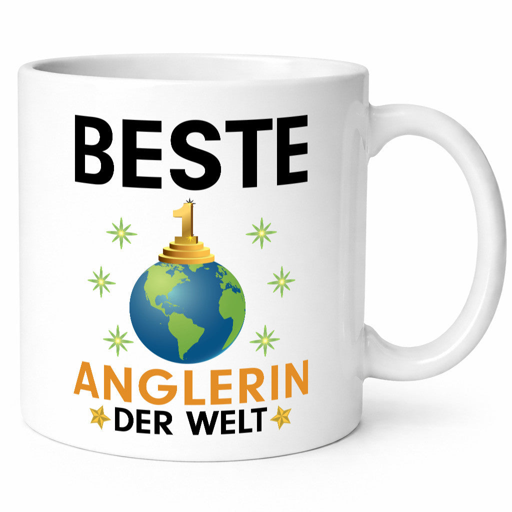 Welt Beste Anglerin | Angeln Fischerin Humor Geschenkidee Tasse